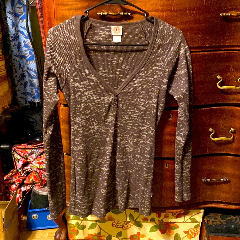 Curious Gypsy Long sleeve brown medium shirt